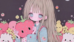 软萌草莓二次元美少女