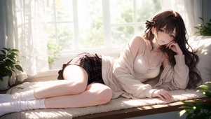 慵懒少女