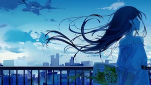 夏日微风少女