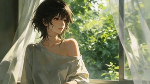可爱短发女孩