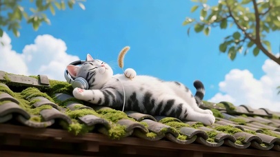 屋顶的猫咪