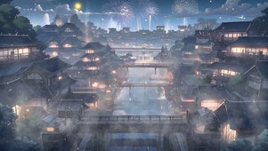 唯美城中景色