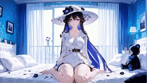 窗畔少女大丽花