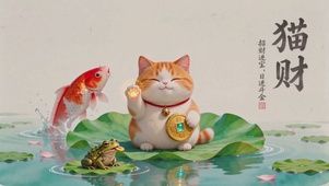 国风治愈，猫财