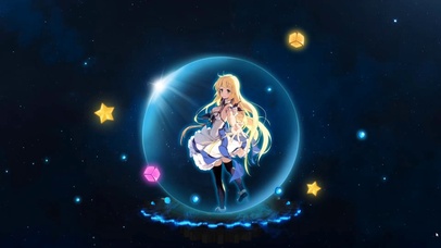 星空下的少女
