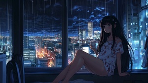 雨夜美女