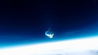 空中悬浮的女孩