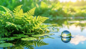 湿地清新水珠