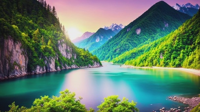 绿色护眼大自然美景