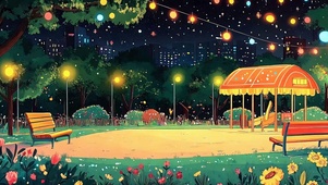 夜景星空树木
