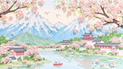 樱漫山河·水乡绘卷
