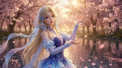 樱花湖畔：王昭君