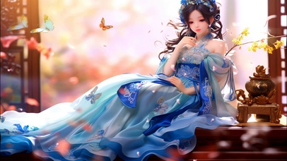 古风手办美女