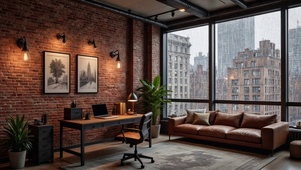 【雨景】英伦风格办公室