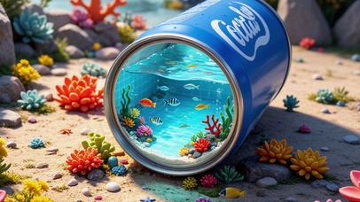易拉罐里的海洋世界
