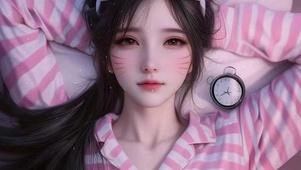 条纹睡衣
