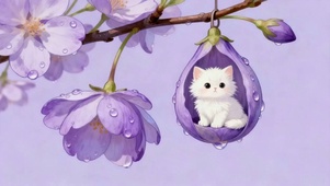 紫花吊篮