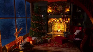 冬季圣诞温暖客厅