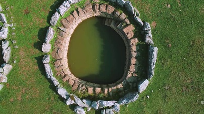 4K 高清 罗马水井航拍摄影