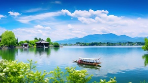 美丽湖泊风景