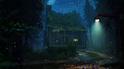 静谧萤火森林小屋