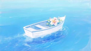 海上小船