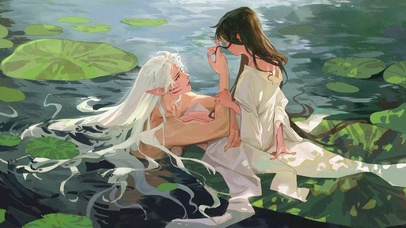 夏风十里一潭碧