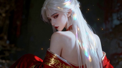 白发古风美人