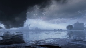 雨天湖畔
