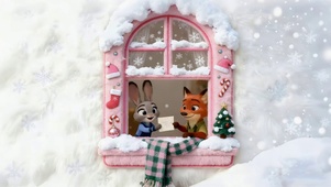 雪天可爱朱迪和尼克