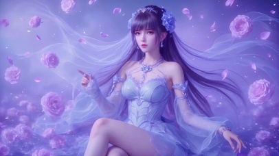 气质高雅长发仙气小舞