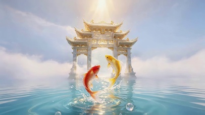 鲤鱼跃龙门