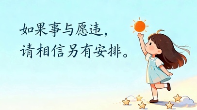 相信另有安排