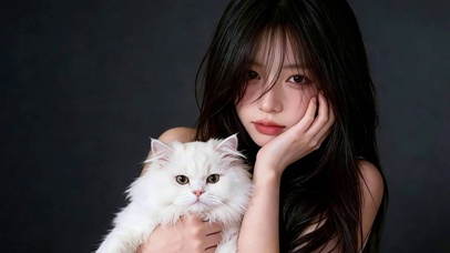 少女与她的猫