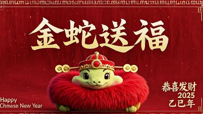 金蛇送福