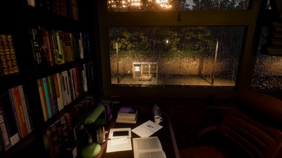雨夜安静书房
