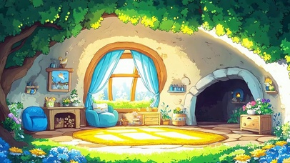 护眼绿景房屋