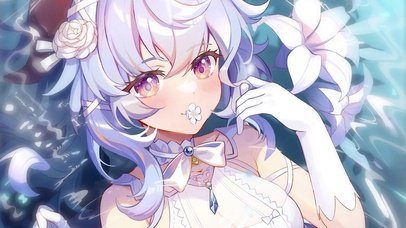 花嫁甘雨-画师：狗脸在哪里