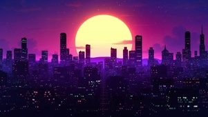 neon skyline