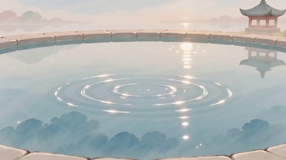 山亭池中光景