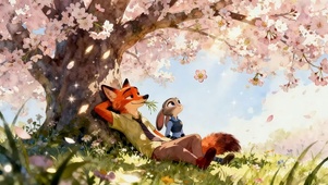 春天樱花树下浪漫