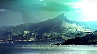 清晨的海湾人家