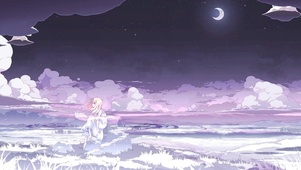 星空下的女孩
