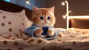 玩手机的猫咪