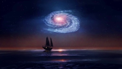 海与星空