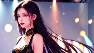 唯美清纯长发女神