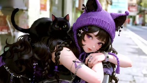 少女与猫