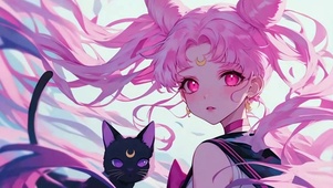 少女和黑猫