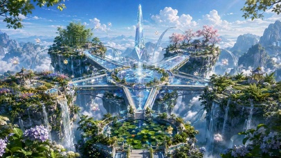 云端星桥仙境