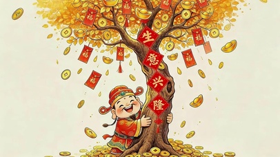 生意兴隆摇钱树